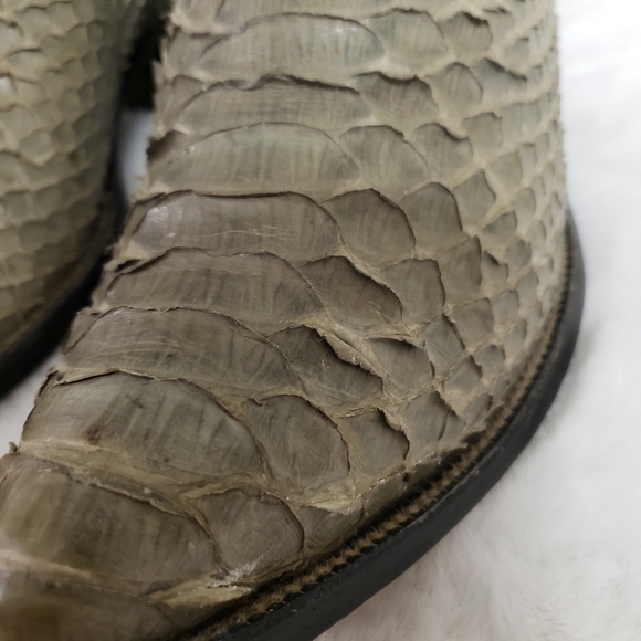 Justin mens snakeskin boots 8 - Picture 4 of 9